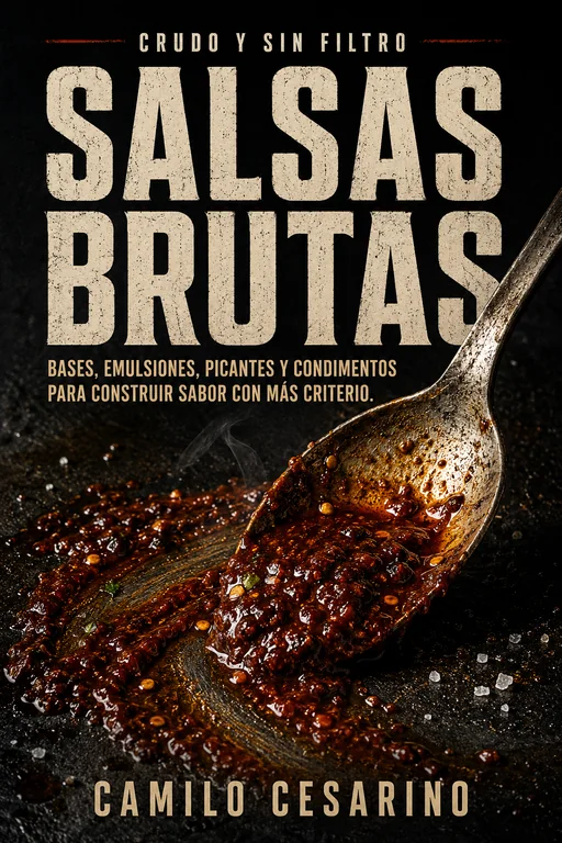 Portada de Salsas Brutas, edición ES, de Editorial Cesarino.